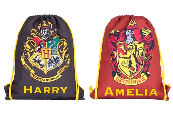 Harry Potter Kids Drawstring Bag Personalised Lightweight Backpack PE Bag  42x34cm Waterproof Bag Harry Potter Gifts 
