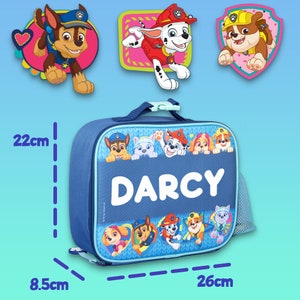 Kids Personalised Lunch Bag: Paw Patrol Insulated Cooler Lunch box image 3