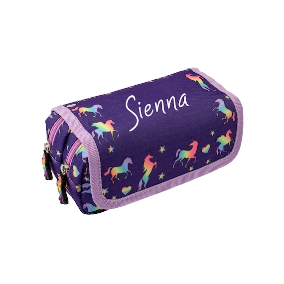 Personalised Kids Pencil Case 2 Compartment Large Stationery Pouch School  Accessories Organiser Funny School Pencil Case for Girls Boys 