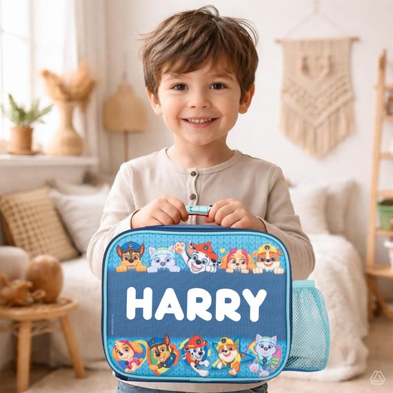 Kids Personalised Lunch Bag:  Paw Patrol Insulated Cooler Lunch box