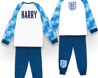 Pigiama personalizzato della nazionale inglese di calcio: pigiama invernale in 100% cotone