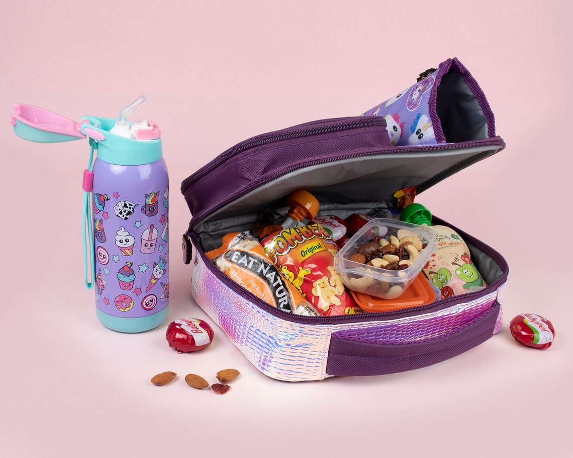 Kids Lunch Bag Personalised Large Capacity Square Lunch Bag Etsy