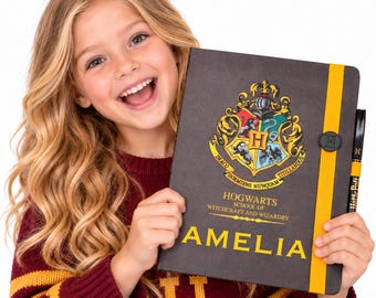 Personalised  Kids Notebooks Harry Potter Hogwarts – Customised Boys and Girls Birthday Gift