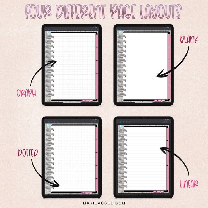 Digital Journal Notebook for iPad Pro Goodnotes Planner Etsy