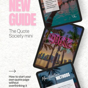 The Quote Society Mini med MRR - Guide till temasidor med färdiga citat för dig