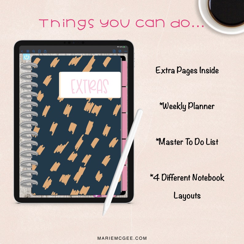 Digital Journal Notebook for iPad Pro Goodnotes Planner Etsy