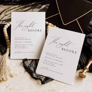 de Modèle de carte de vœux pour dîner de répétition de mariage | Faire-part de répétition de mariage minimaliste | faire-part pour dîner de répétition de mariage moderne | ABIGAIL