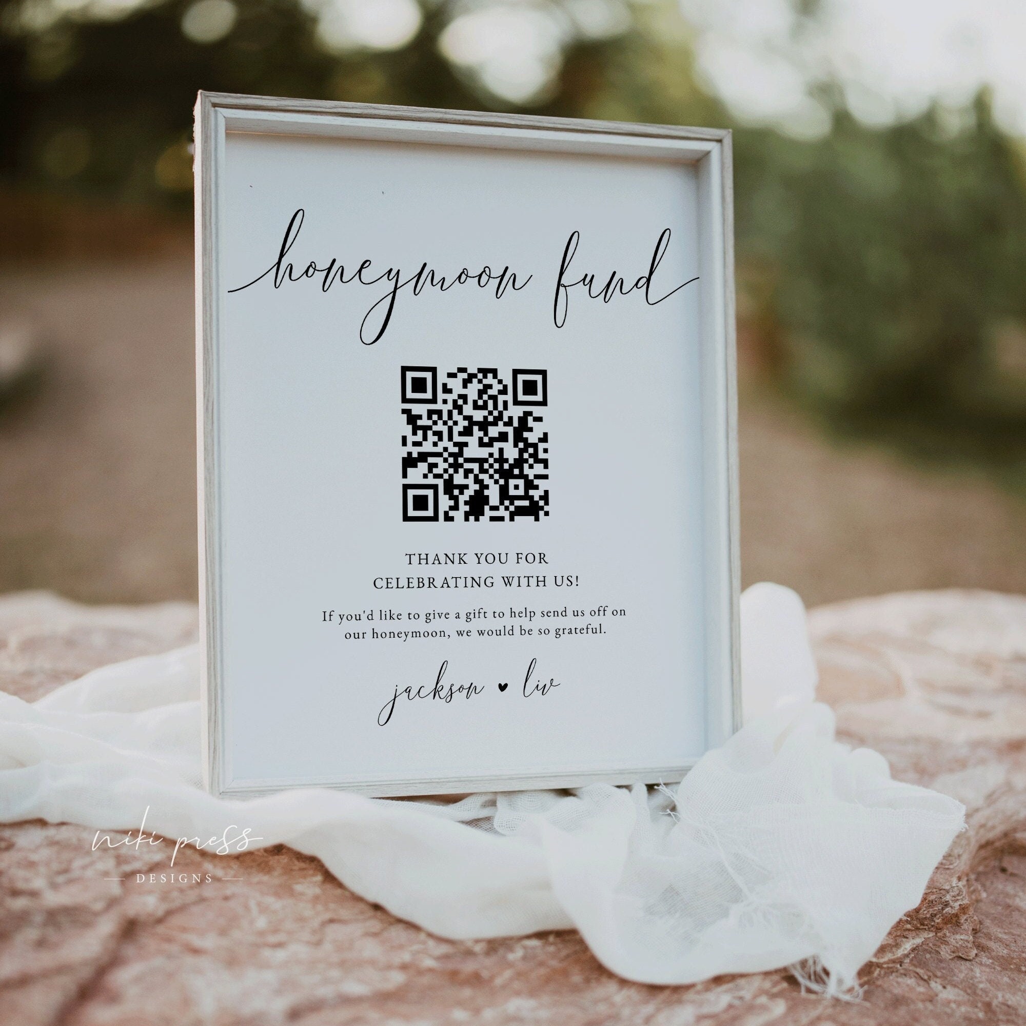 Minimalist Honeymoon Fund Sign Template Honeymoon Fund QR Etsy Minimalist Honeymoon Fund Sign Template Honeymoon Fund QR Etsy