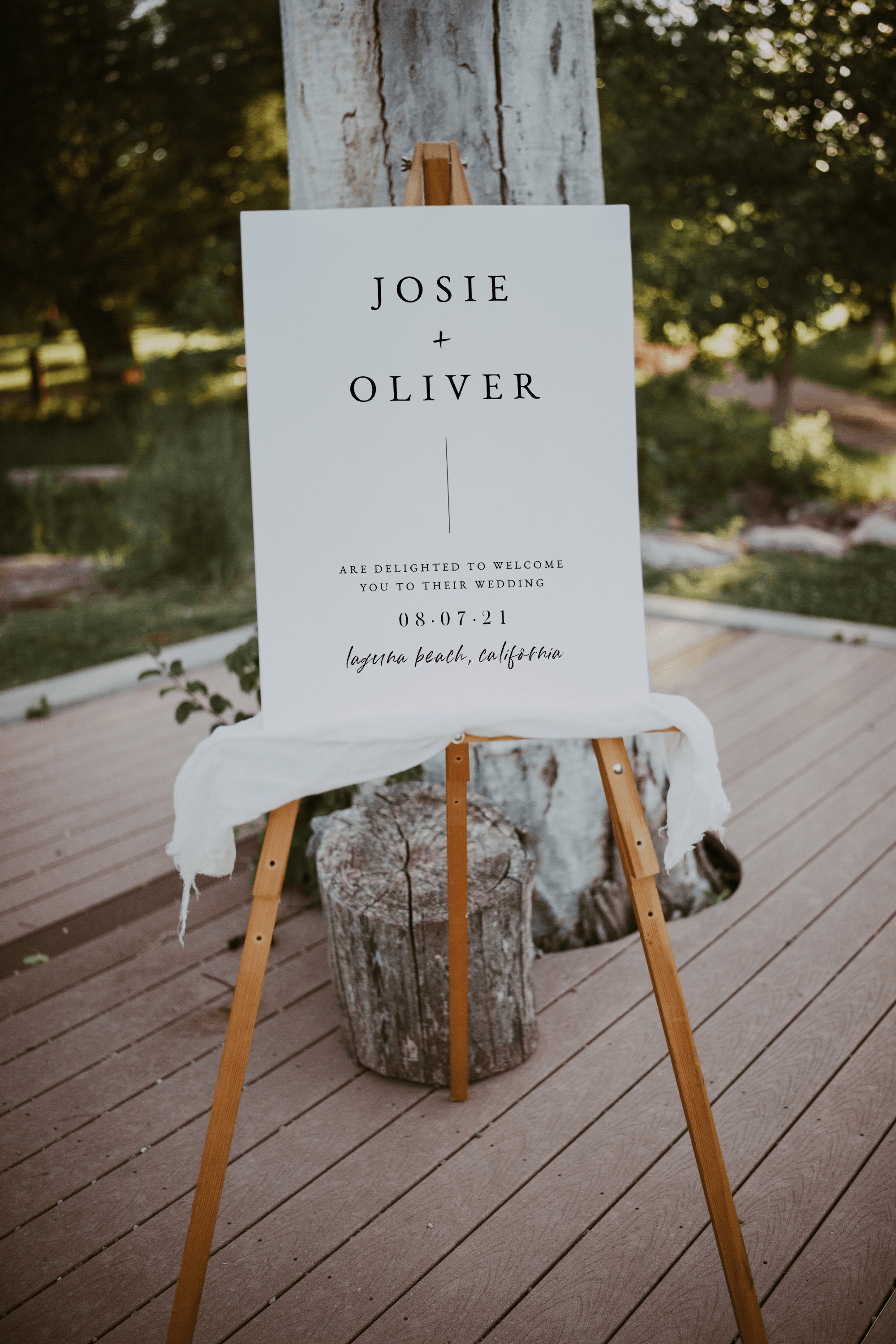 Minimalistische Hochzeit Willkommensschild Vorlage — Hochzeit Willkommensschild — Moderne Boho Hochzeit Willkommensschild zum Ausdrucken — Josie Kollektion