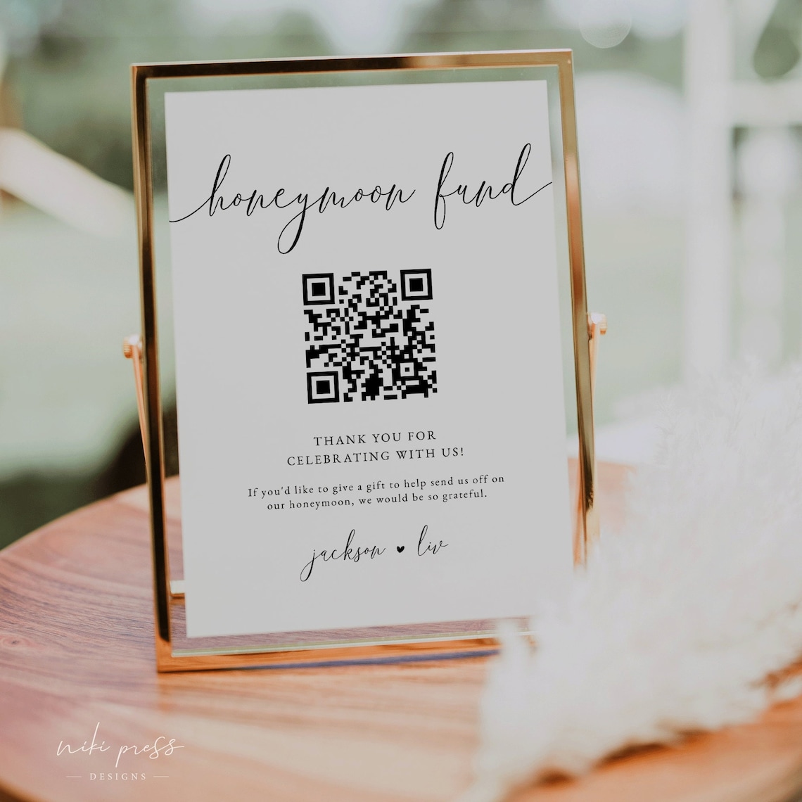 Minimalist Honeymoon Fund Sign Template Honeymoon Fund QR Etsy Minimalist Honeymoon Fund Sign Template Honeymoon Fund QR Etsy
