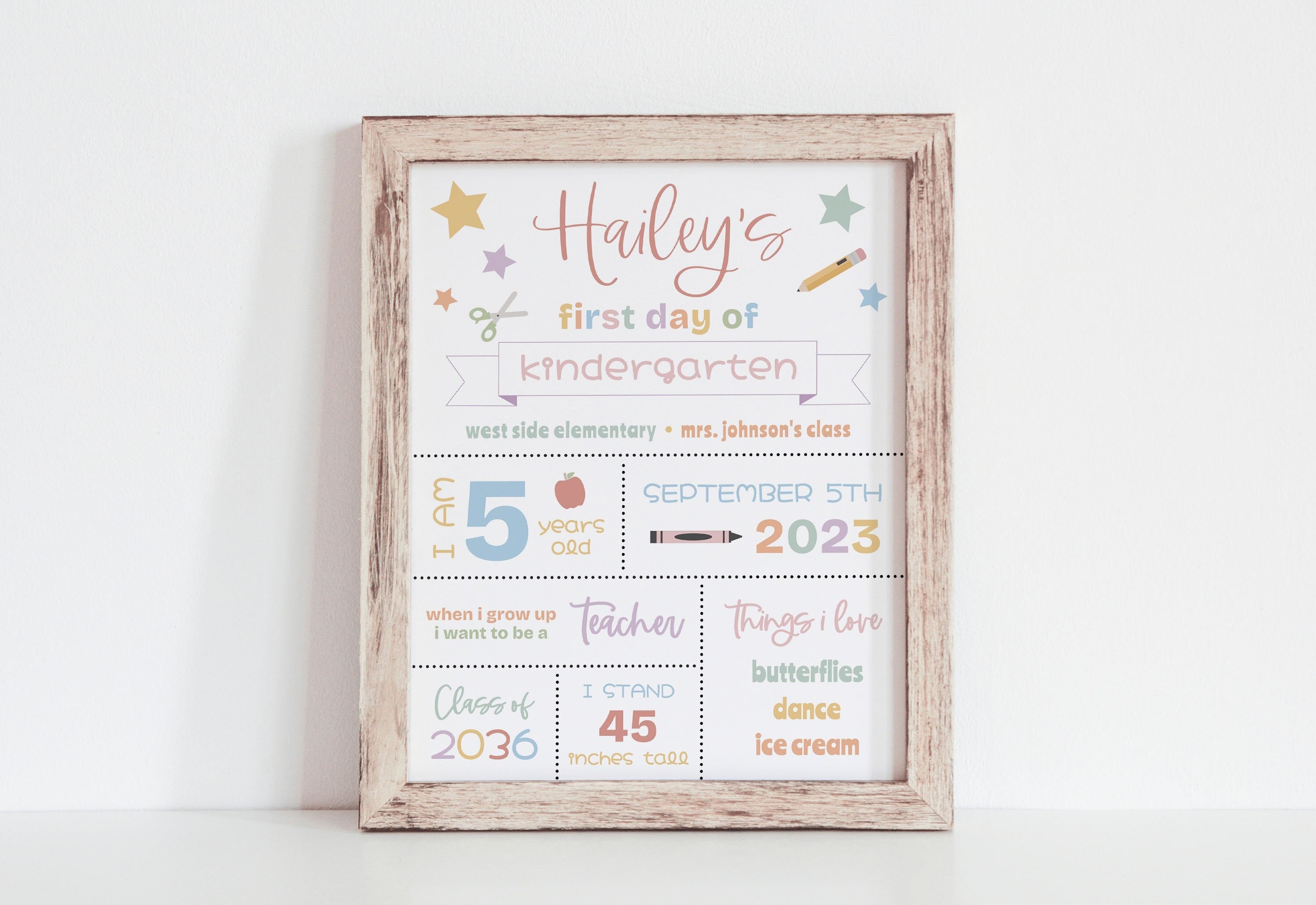 First Day of School Sign Editable Template, First Day of School Sign Printable, Editable First Day of School, Editable Back to School Sign