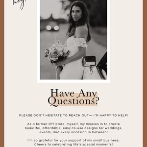 Minimalist Boho Wedding Ceremony Invitation Template Wedding Ceremony Invite Wedding Invitation Intimate Wedding Ceremony Invite image 8