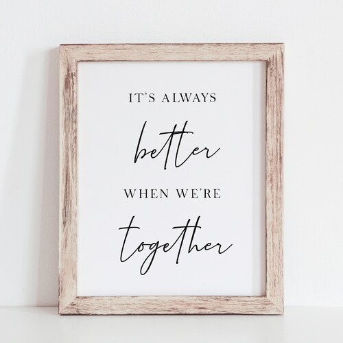 Better Together Song Lyrics Template Jack Johnson Lyrics - Etsy