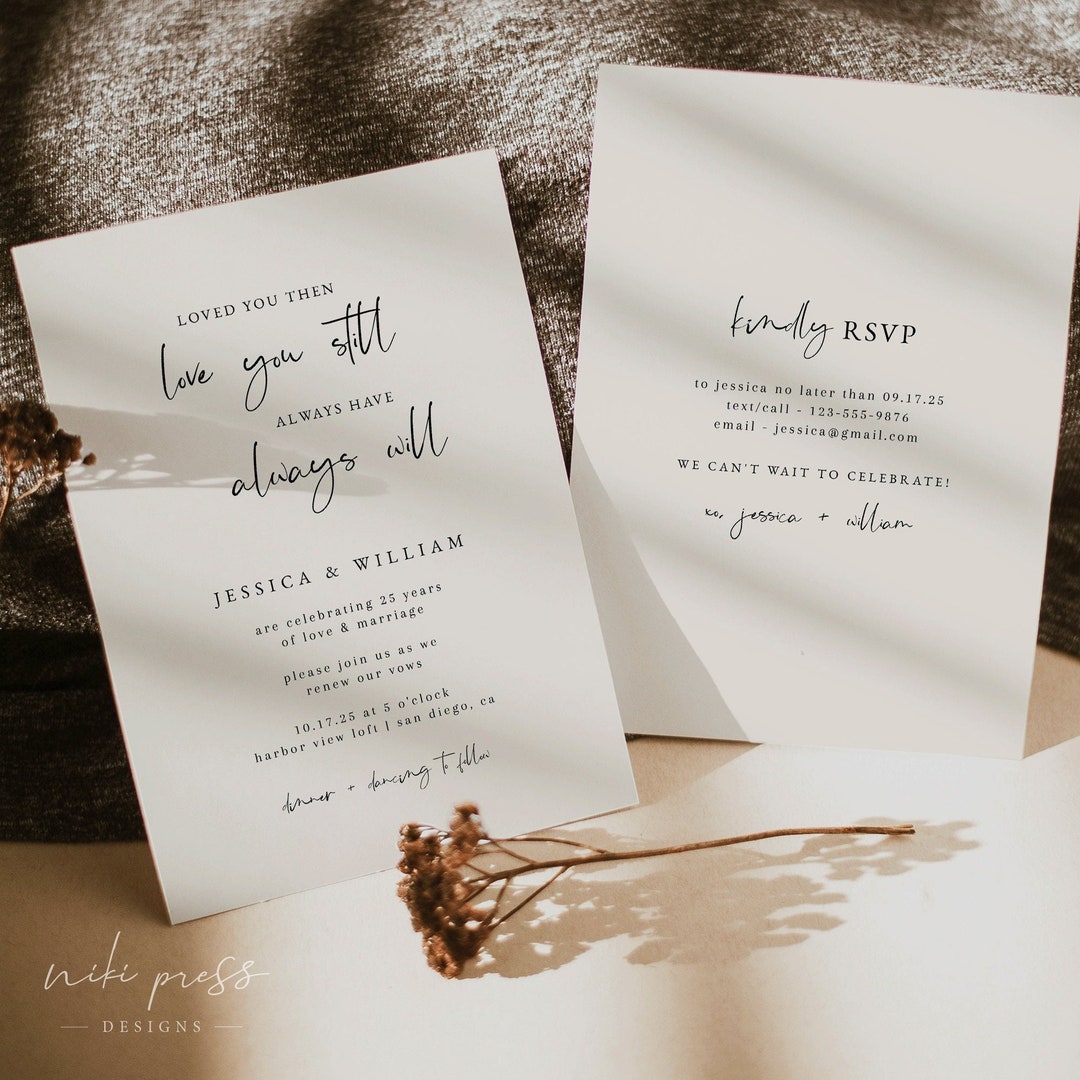 Image 4 for Vow Renewal Invitations Templates