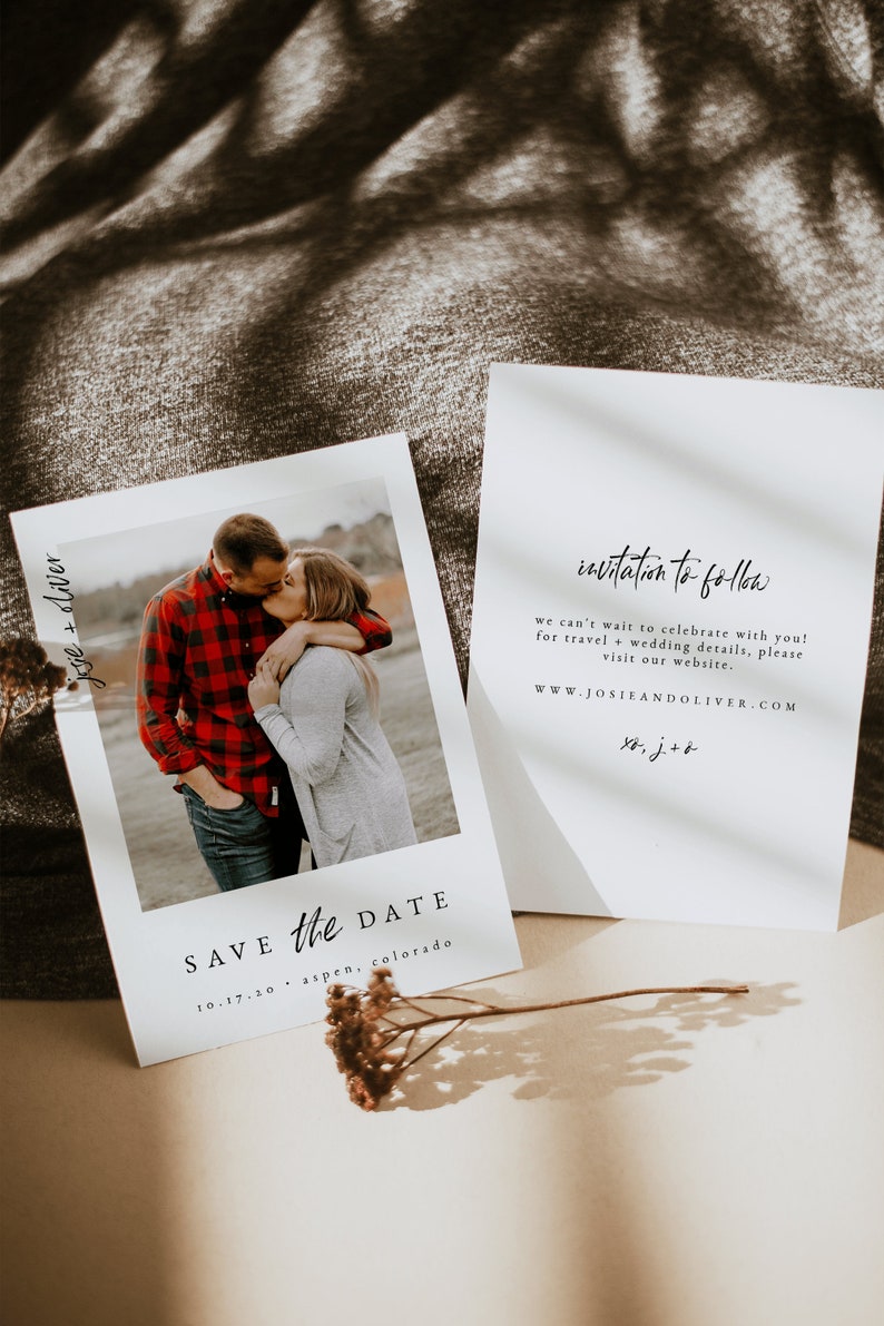 Minimalist Modern Wedding Template Bundle — Large Wedding Bundle — Printable Wedding Invitation — Minimalist Wedding Kit — Josie Collection image 7