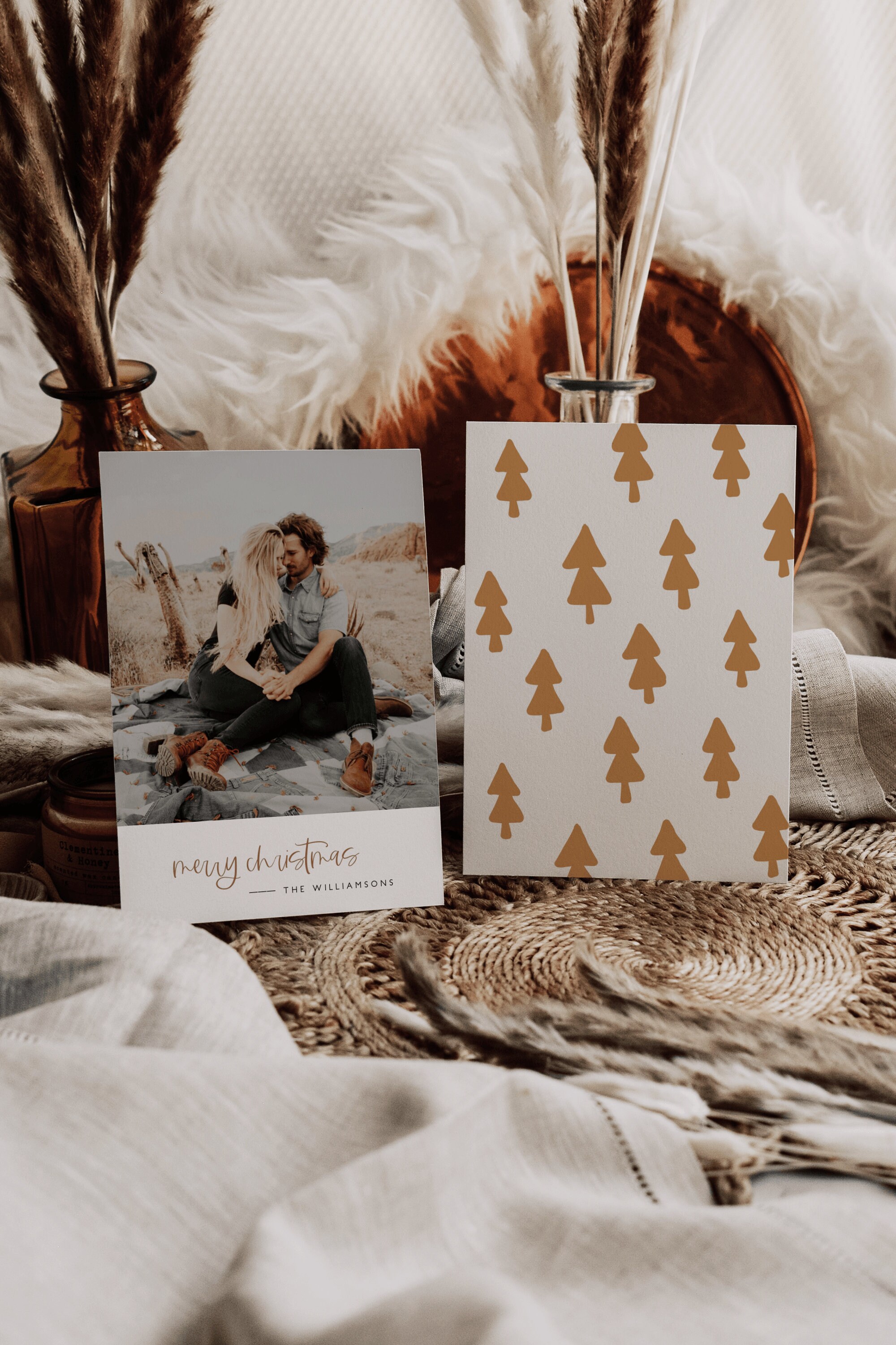 Boho Christmas Cards 
