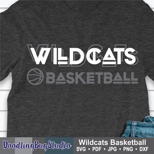 Wildcats Basketball SVG, gift for Wildcat basketball, Wildcats Basketball shirt, Wildcats mom, Wildcats Sports Fan svg, Wildcats teacher svg
