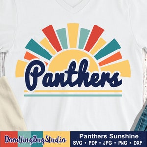 Panthers SVG, Panthers PNG JPG, Panthers rainbow svg, Panthers teacher svg, Panthers gift, Panthers fan svg, Panthers art, Panther Mom svg