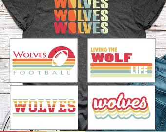 Wolves Bundle svg, Wolves SVG PNG Clipart, Wolves cut file, gift for Wolves, Wolves Football svg, Wolves mom, Wolves Sports Fan, Wolves art