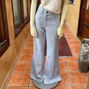 60s/70s Levis Big E White Tab Flare Pants, M/L
