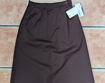 Deadstock Brown Catalina Knee Length Skirt