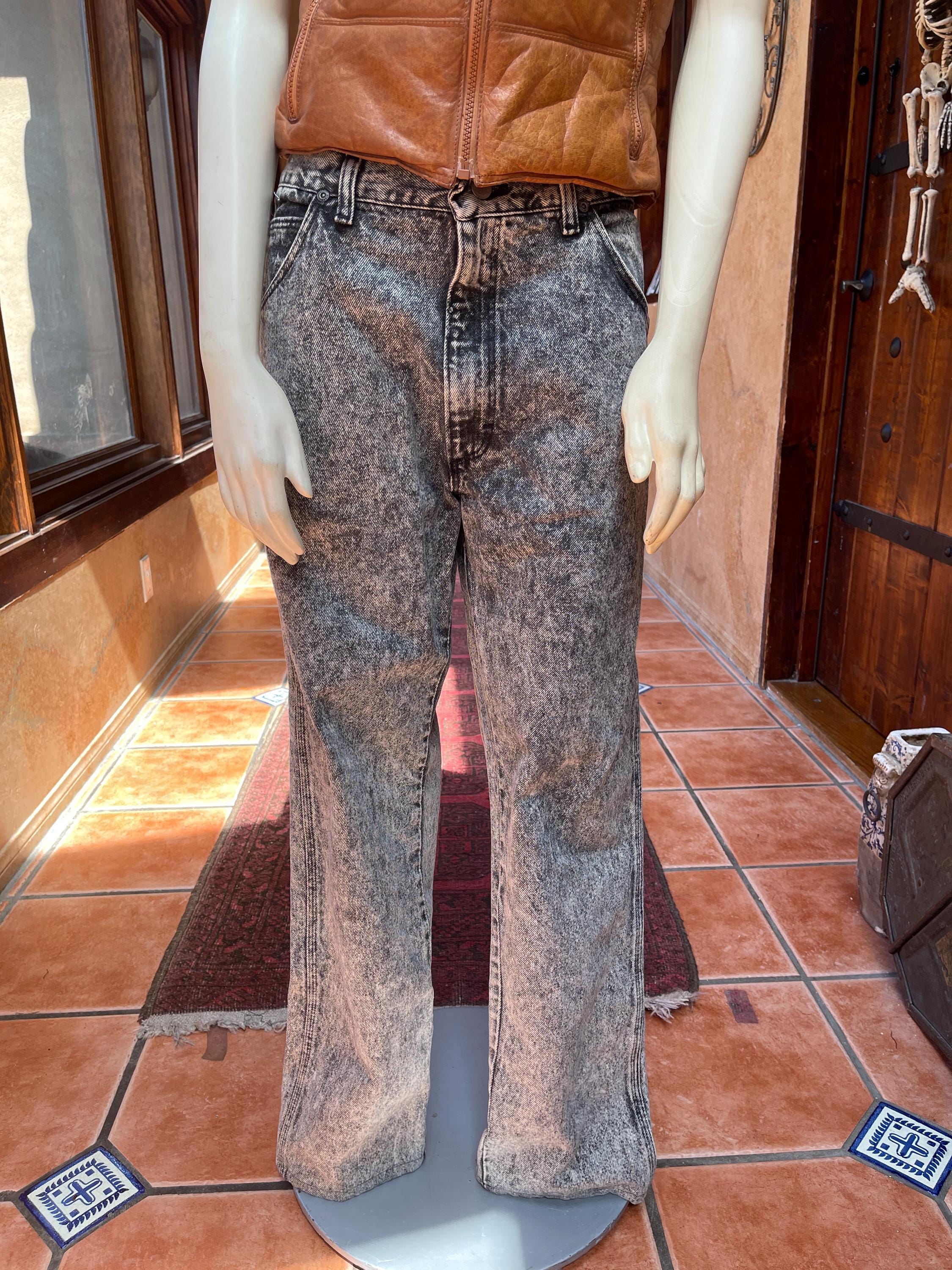 Acid Wash Black Jeans 80s 70s/80s Black Acid Wash Wrangler Jeans