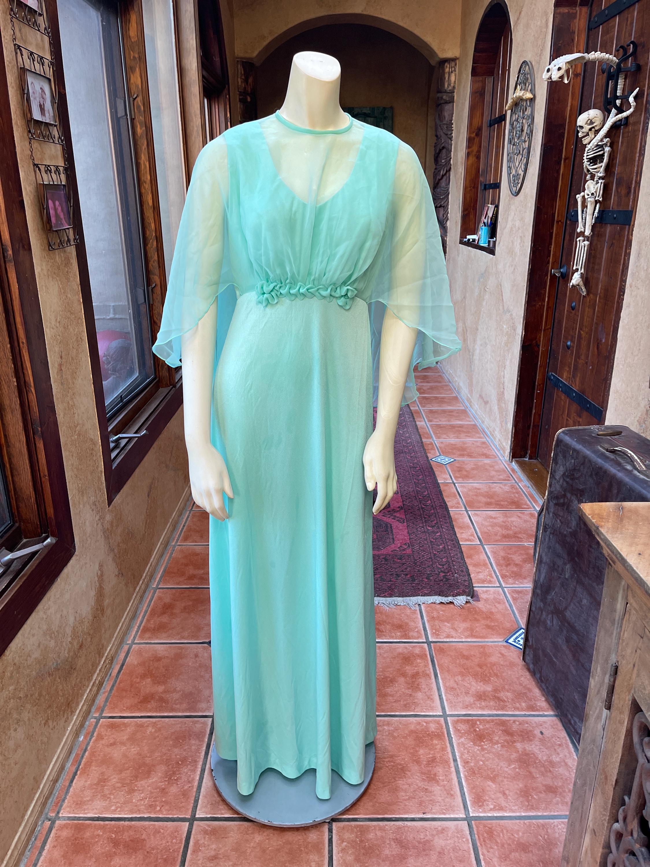 Vintage Aquamarine Dress - Etsy Canada