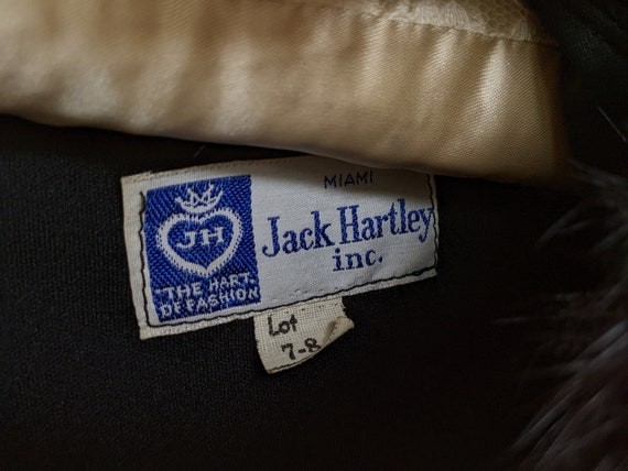 Vintage Jack Hartley Fur Collar Hostess Dress - image 3