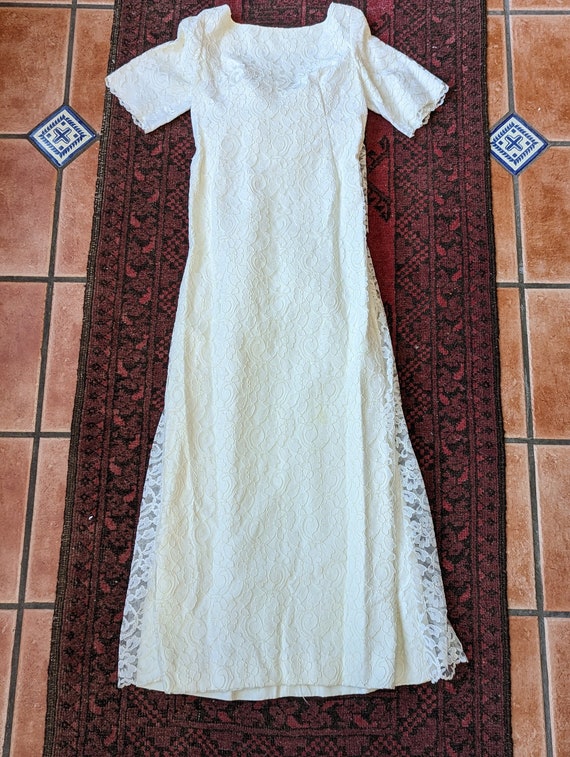 60s/70s Emma Domb Tiered Bridal Dress