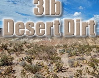 3lb Desert Dirt from Hills, Sandy Rocky Well-drained Soil for Cactus, Succulent