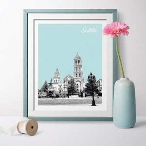 Mexico Travel Poster, Saltillo Travel Poster, Saltillo Gift, Saltillo Prints, Saltillo Art, Saltillo Poster, Saltillo Wall Art