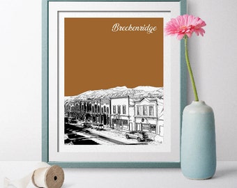 Breckenridge, Colorado, Breckenridge Colorado, Breckenridge Landscape, Breckenridge Gift, Travel Poster, Breckenridge Wall Art, Breckenridge