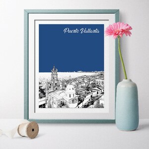 Mexico Travel Poster, Puerto Vallarta Travel Poster, Puerto Vallarta Gift, Puerto Vallarta Prints, Puerto Vallarta Wedding, Mexico Poste