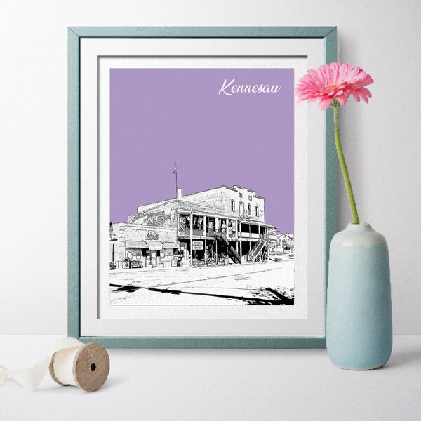 Kennesaw, Georgia, Kennesaw Georgia, Kennesaw Landscape, Kennesaw Gift, Travel Poster, Kennesaw Wall Art, Kennesaw Skyline, Kennesaw Poster