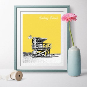 Delray Beach, Florida, Delray Beach Florida, Delray Beach Landscape, Delray Beach Gift, Travel Poster, Delray Beach Wall Art, Delray Beach