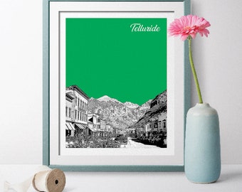 Telluride, Colorado, Telluride Colorado, Telluride Landscape, Telluride Gift, Colorado ave, Telluride Wall Art, Telluride Skyline