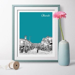 Ecuador Travel Poster, Otavalo Travel Poster, Otavalo Gift, Otavalo Poster, Otavalo Wall Art, Otavalo Wedding, Ecuador Poster, Ecuador Art