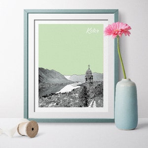 Montenegro Travel Poster, Kotor Travel Poster, Kotor Gift, Kotor Prints, Kotor Art, Kotor Poster, Kotor Wall Art, Kotor Wedding, Montenegro