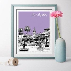 St. Augustine, Florida, St. Augustine Florida, St. Augustine Landscape, St. Augustine Gift, Flagler College, St. Augustine Wall Art