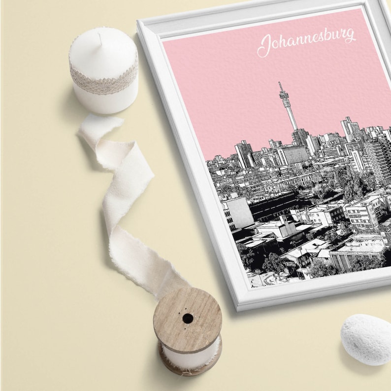 Johannesburg Gift Johannesburg Prints Johannesburg Art Etsy