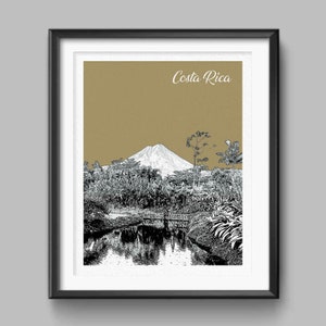 Costa Rica Landscape, Costa Rica Poster, Costa Rica Print, Costa Rica Wall Art, Costa Rica Gift, Travel Gift, Wedding Gift, Housewarming