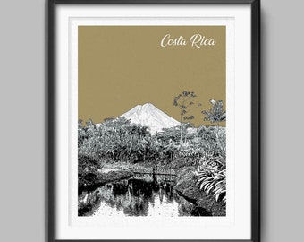 Costa Rica Landscape, Costa Rica Poster, Costa Rica Print, Costa Rica Wall Art, Costa Rica Gift, Travel Gift, Wedding Gift, Housewarming