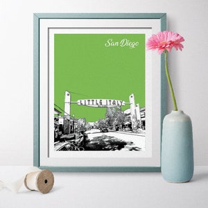 サンディエゴ、カリフォルニア州、カリフォルニア州サンディエゴ、カリフォルニア州の風景、サンディエゴの風景、サンディエゴのスカイライン、カリフォルニア州のスカイライン、リトルイタリー