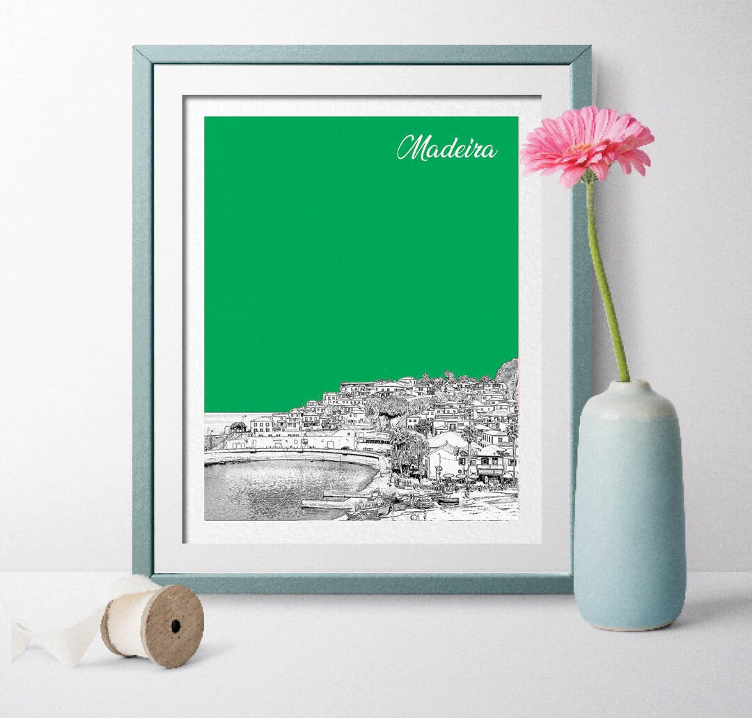Madeira Gift Madeira Prints Madeira Art Madeira Poster Etsy