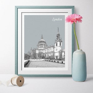 England Travel Poster, London,London Art, London Poster, London Wall Art, London Landscape, England Poster, England Art st. paul’s cathedral