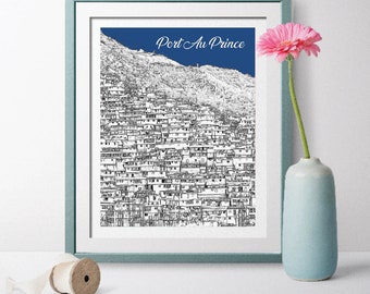 Haiti Travel Poster,Port Au Prince Travel Poster,Port Au Prince Scenery, Port Au Prince Landmark,Port Au Prince Art, Haiti Poster, Haiti Art