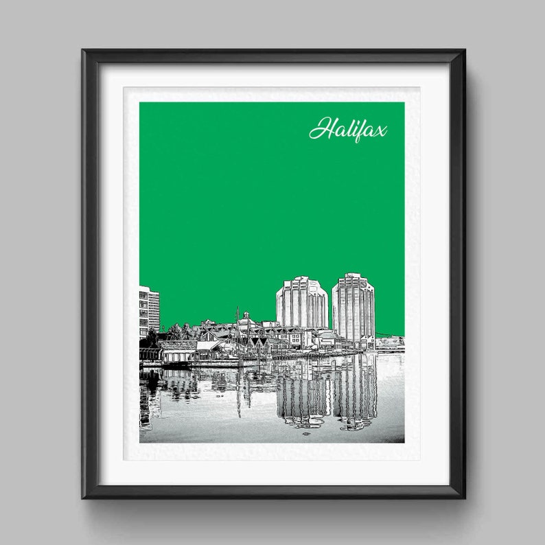 Canada Travel Poster Halifax Prints Halifax Art Halifax Etsy