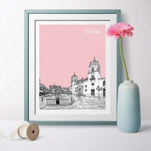Spain Travel Poster, Ronda Travel Poster, Ronda Gift, Ronda Prints, Ronda Art, Ronda Poster, Ronda Wall Art, Spain Poster, Spain Art
