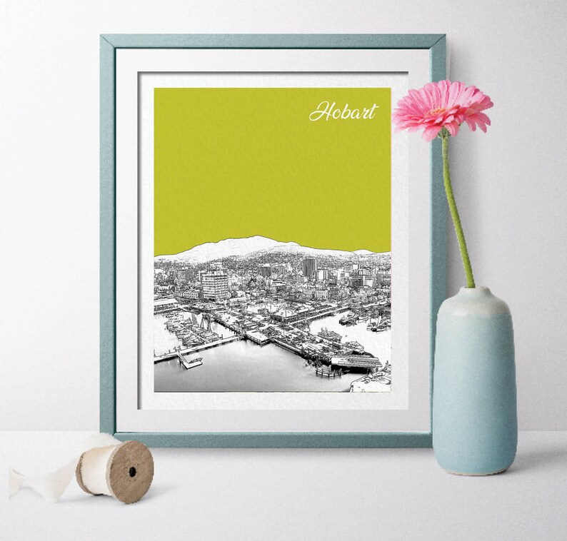 Tasmania Travel Poster Hobart Prints Hobart Art Hobart Etsy