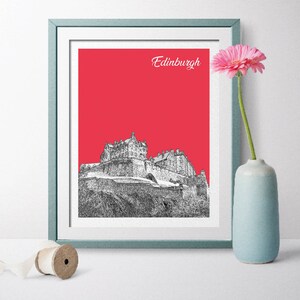 Scotland Travel Poster, Edinburgh Travel Poster, Edinburgh Gift, Edinburgh Prints, Edinburgh Wedding, Scotland Poster, Edinburgh Castle